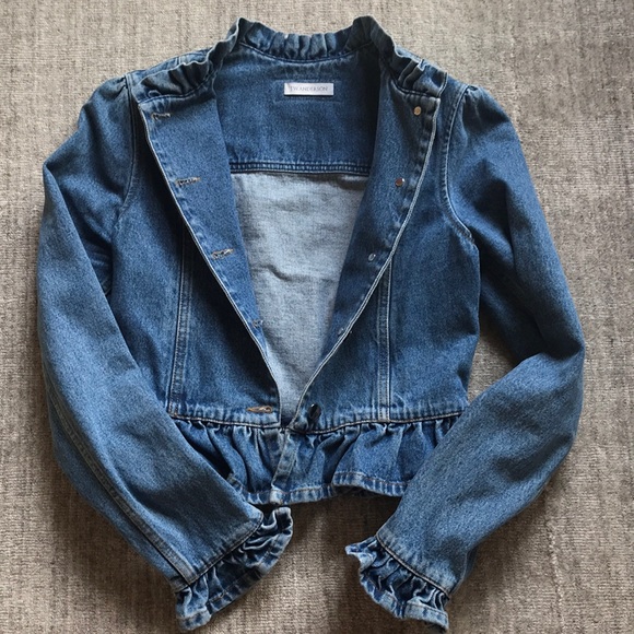 J.W. ANDERSON Denim Peplum Jacket - Picture 4 of 8